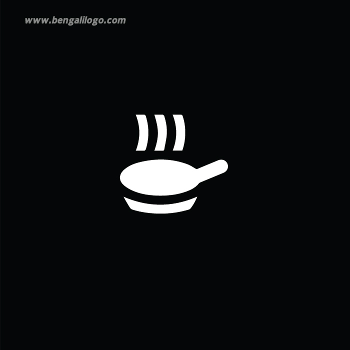 Bengal logo cooking pan icon set